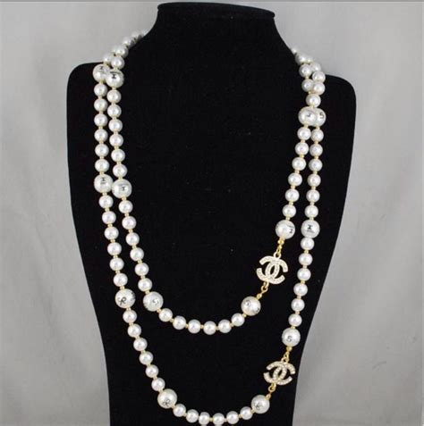 1920s style 747 chanel pearl necklace|Chanel pearl necklace 580.